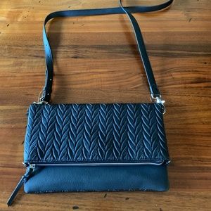 Stella & Dot Petite Braided Black Crossbody